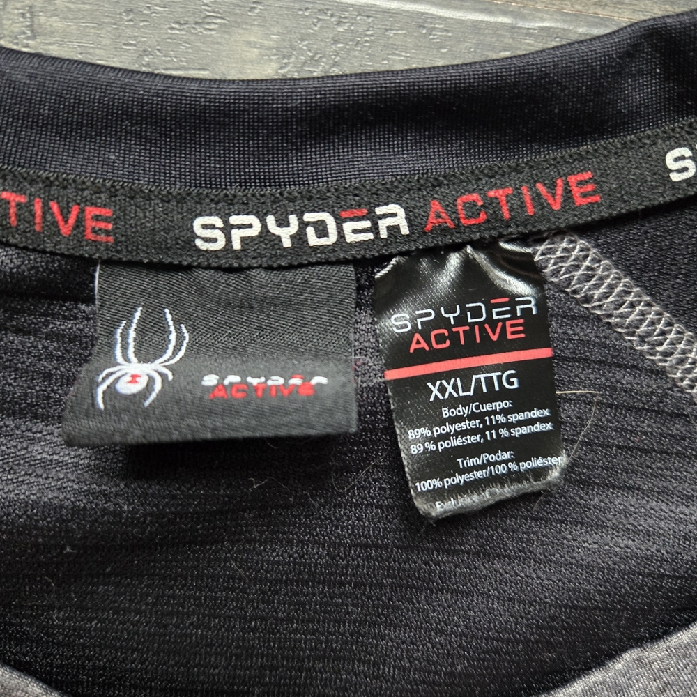 Spyder Gray and Black Long Sleeve Shirt - Picture 3 of 5